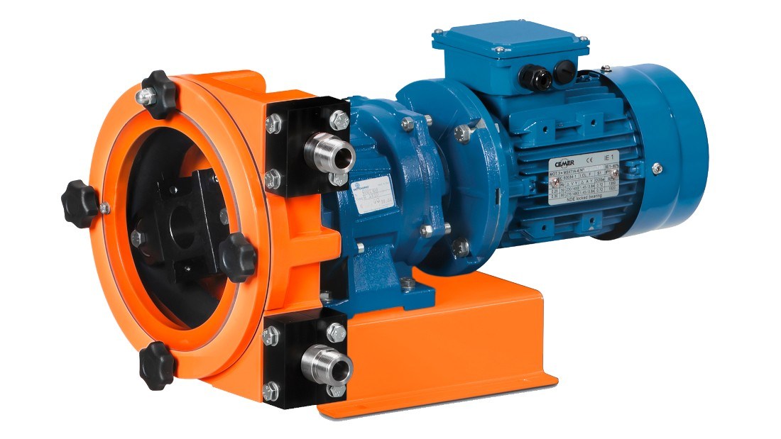 a close up of a pump on a white background