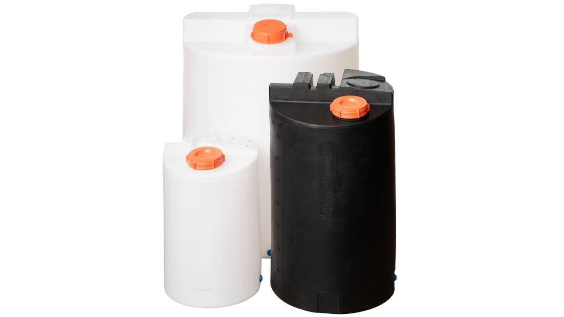 various sized water tanks