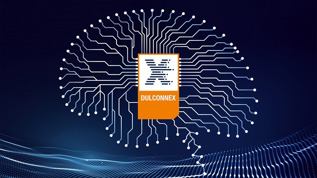 a circuit board with a logo on top of it